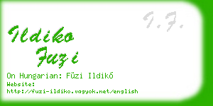 ildiko fuzi business card